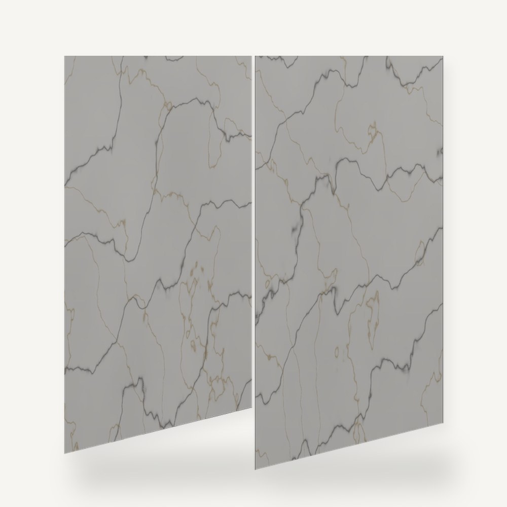 Calacatta Altın Damarlı PVC Mermer Panel