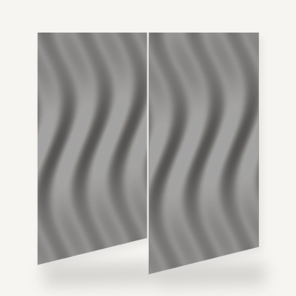 Dalga Desen 3D Duvar Paneli 50x50 cm